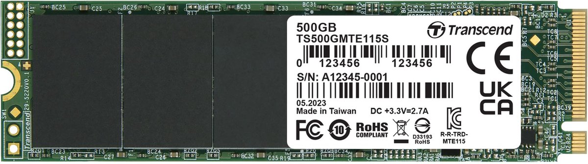 MTE115S 500 GB SSD