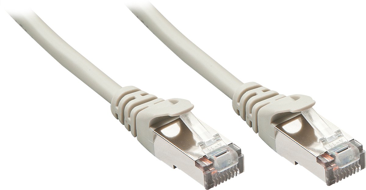 LINDY 48348 RJ45 Netwerkkabel, patchkabel CAT 5e F/UTP 15.00 m Grijs Snagless 1 stuk(s)