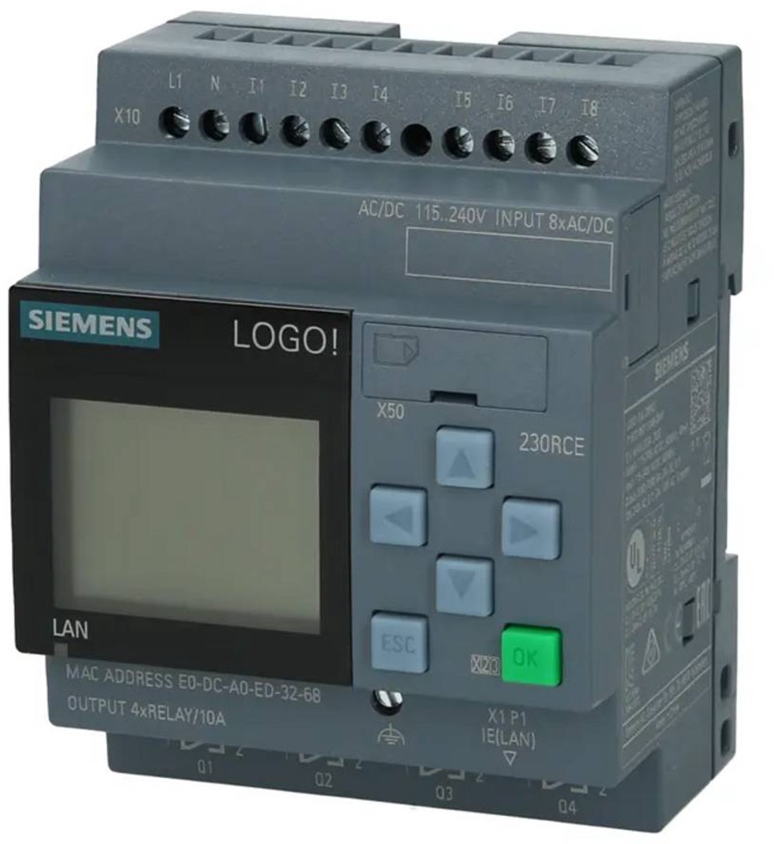Siemens 6ED1052-1FB08-0BA2 PLC-aansturingsmodule 115 V/DC, 230 V/DC, 115 V/AC, 230 V/AC