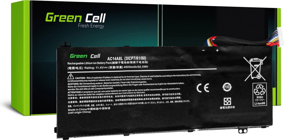Batterij voor Acer Aspire Nitro V15 VN7-571G VN7-572G VN7-591G VN7-592G / 11,4V 3800mAh