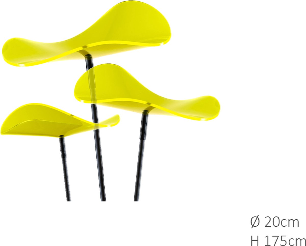 3 stuks! Zonnevangers Lucy Citroen geel groot 175x20 cm Cazador Del Sol - Cazador del sol