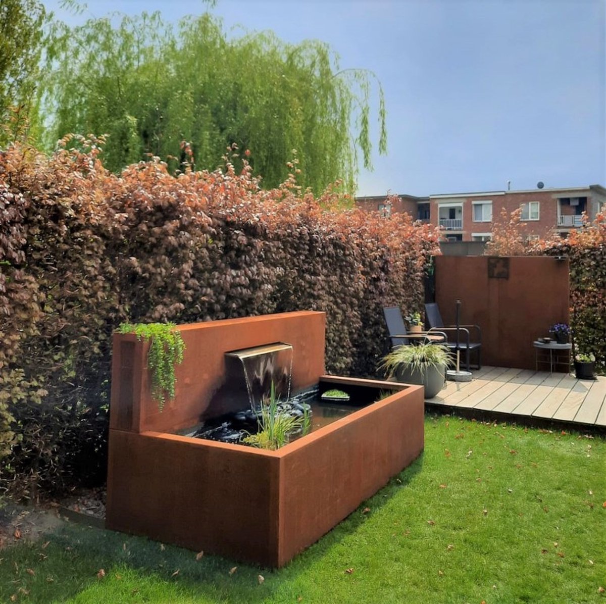 Estani Cortenstaal Vijver Lengte: 1500 Hoogte: 500 - Geroba