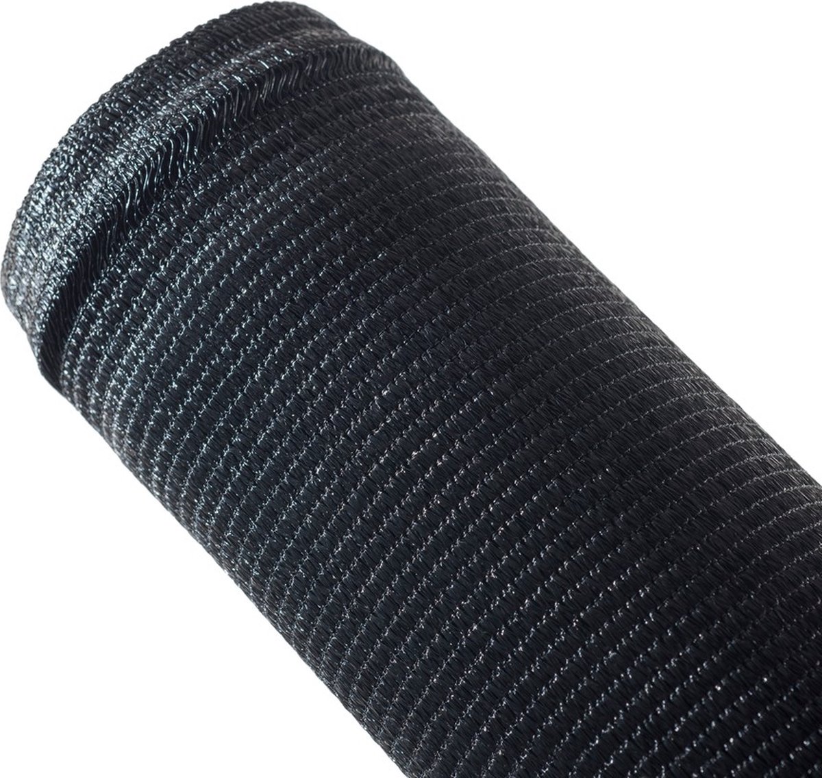 Zichtnet 220gr h120 cm zwart - Effenso