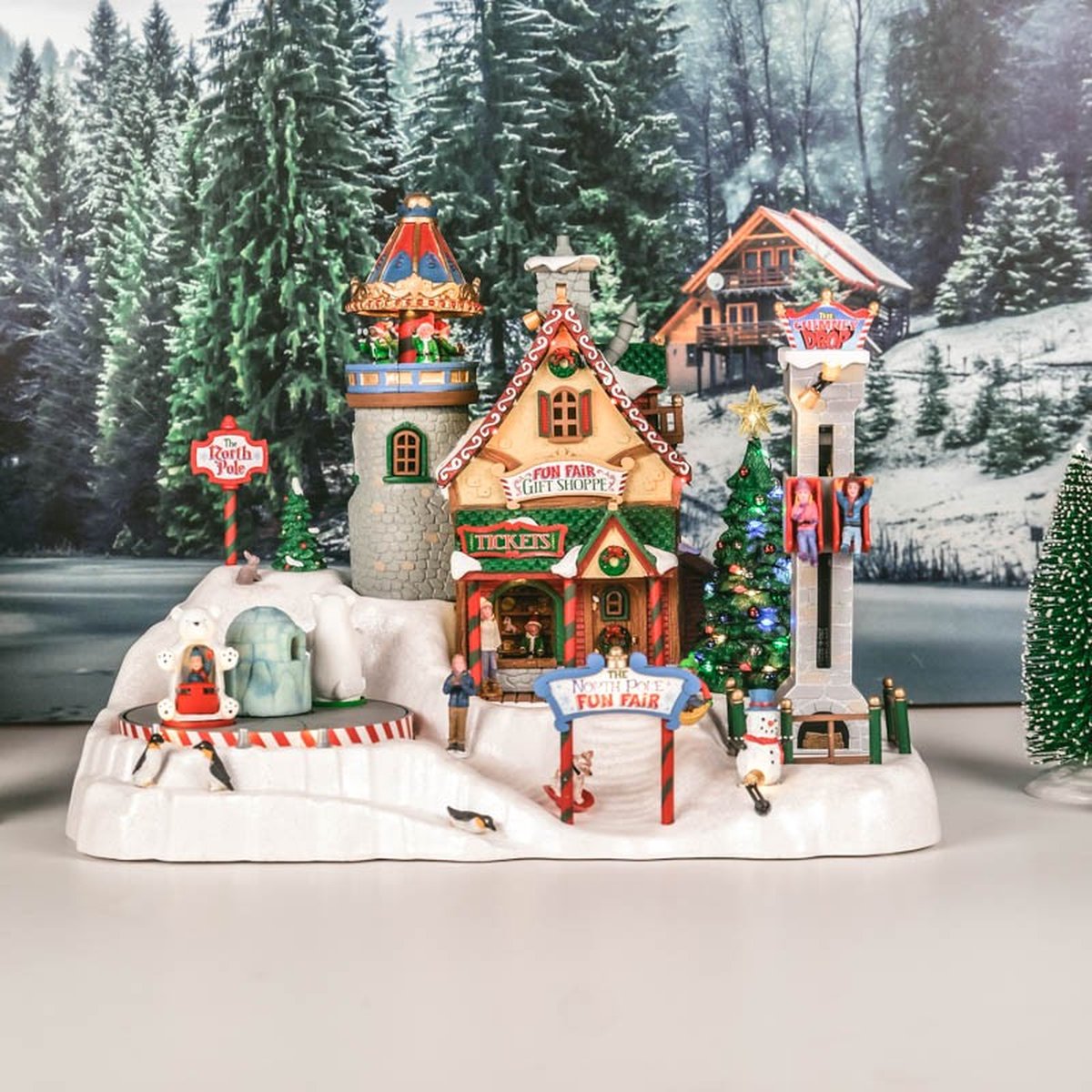 North Pole Fun Fair With 4.5V Adaptor - Lemax