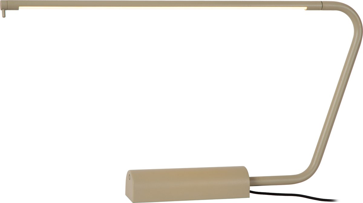 Lucide Madison - Bureaulamp Met Touch Dimmer - 62,5 X 5,5 X 33 Cm - 6,5W Dimbare LED Incl. - Taupe