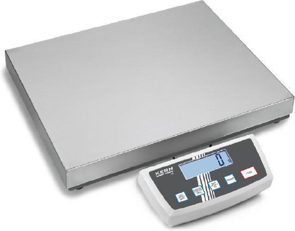 Kern Pakketweegschaal Weegbereik (Max.): 60 Kg Resolutie: 10 G 20 G Werkt Op Het Lichtnet Werkt Op Batterijen Zilver