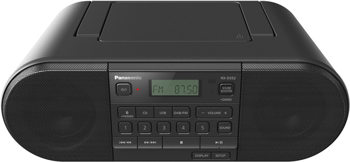 Panasonic RX-D552E-K radio-CD speler