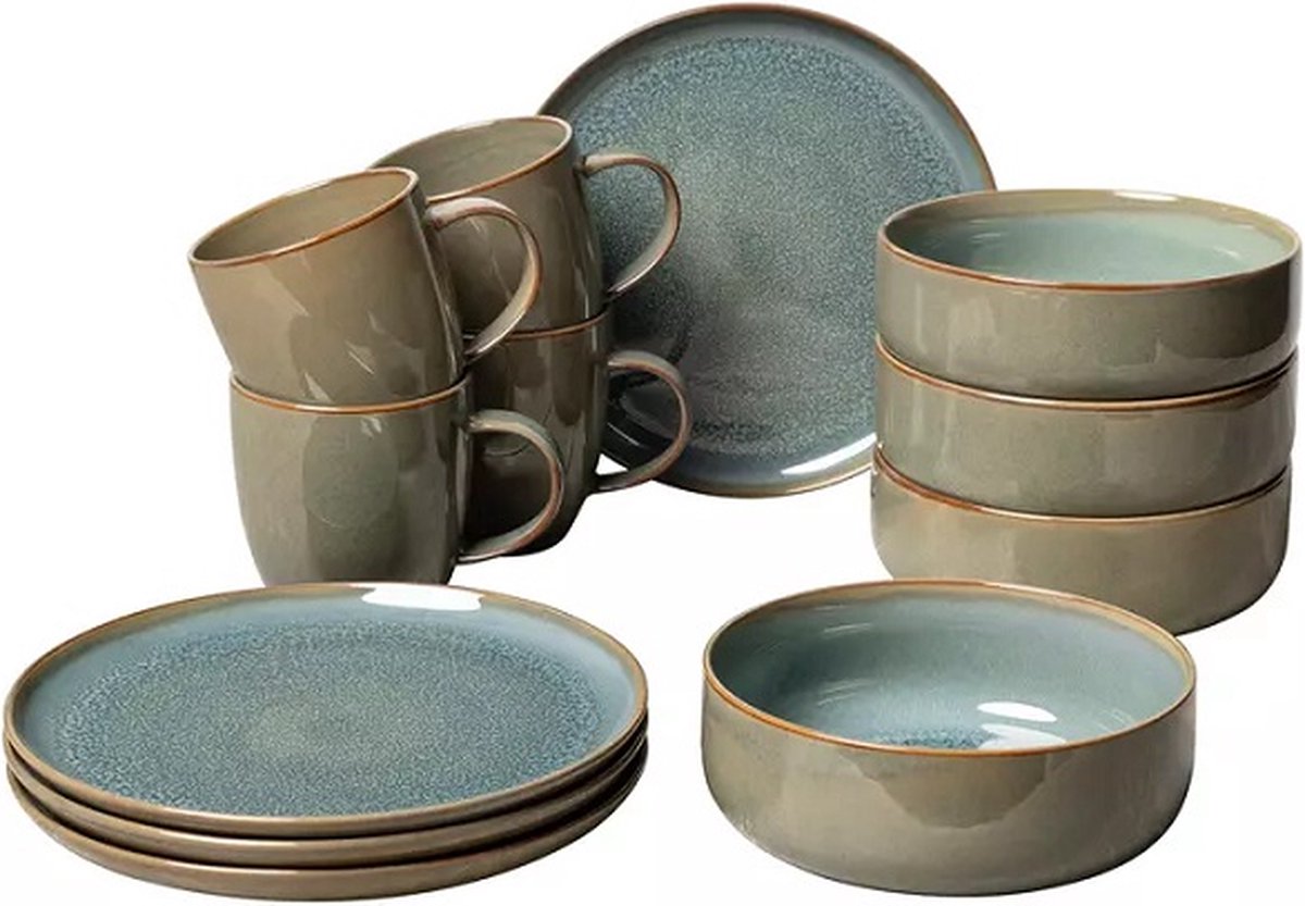 LIKE BY VILLEROY & BOCH - Crafted Breeze - Ontbijtset 12-dlg