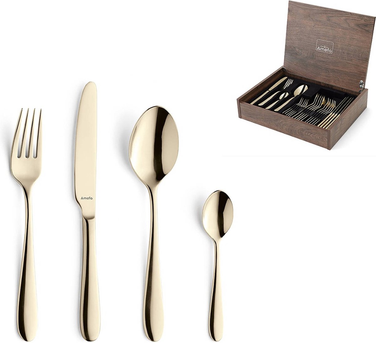 Amefa - Oxford 24-delige Bestekset - Champagne