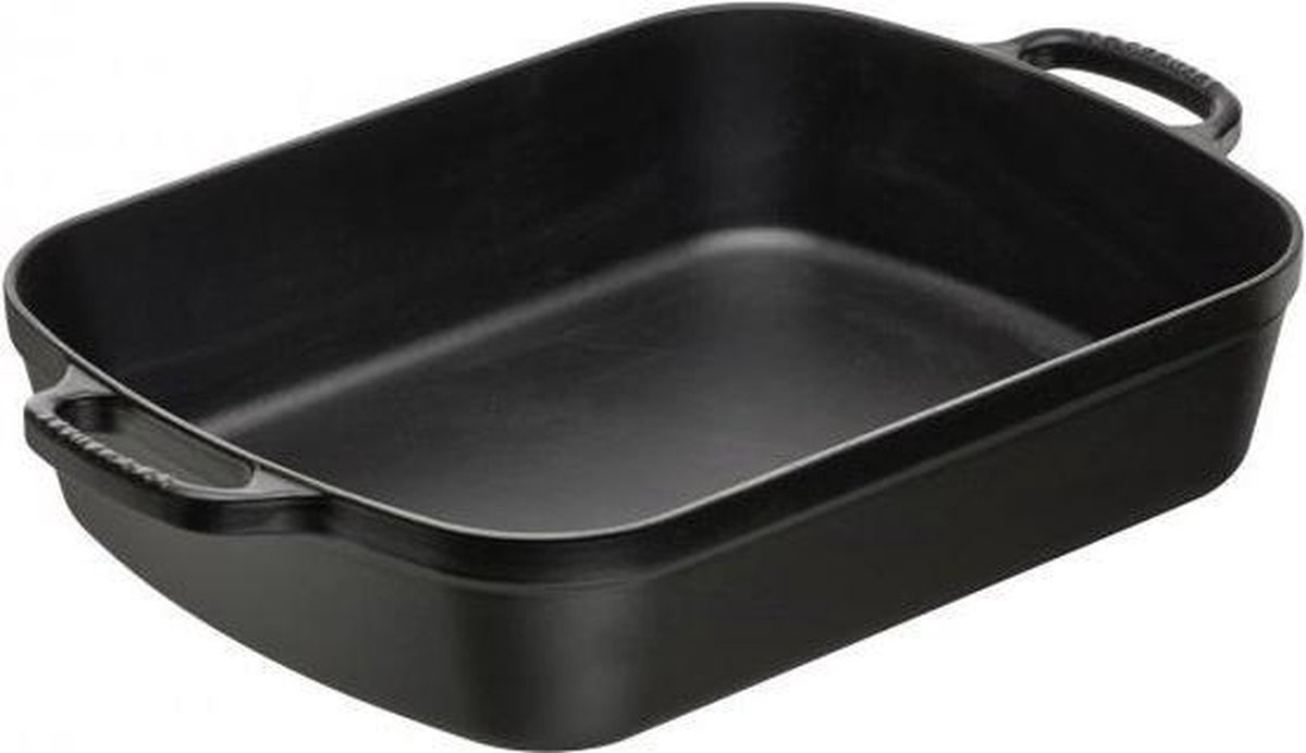 LE CREUSET - Gietijzer - Braadslede 37cm Mat Zwart