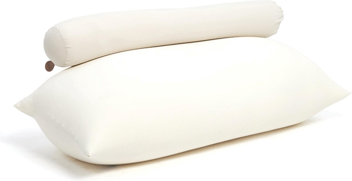 Terapy Toby rugleuning zitzak - Off white | 160cm x 25cm x 25cm