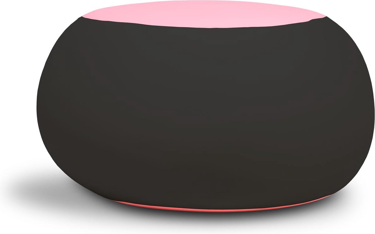Terapy Ollie zitzak - Zwart + Roze | 65cm x 65cm x 65cm