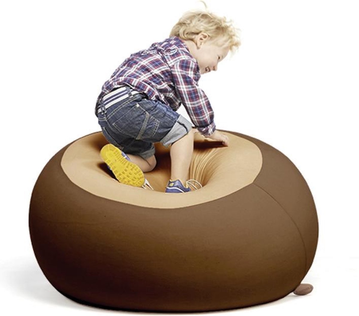 Terapy Stanley zitzak - Bruin + Zand | 70cm x 70cm x 80cm