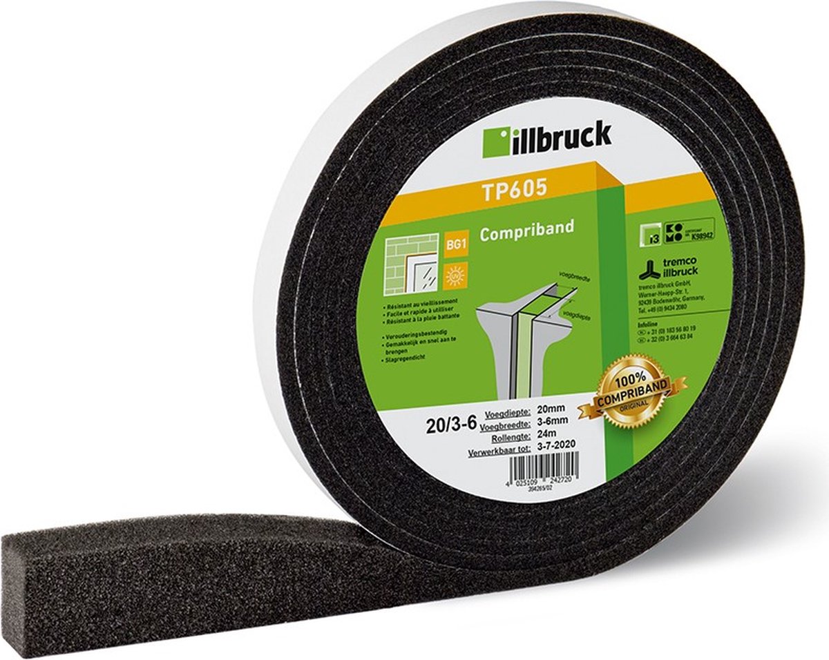 Illbruck TP610 ILLMOD COMPRI | 15/3-6 | 5 pak a 4 rollen van 8 meter - TP610358041