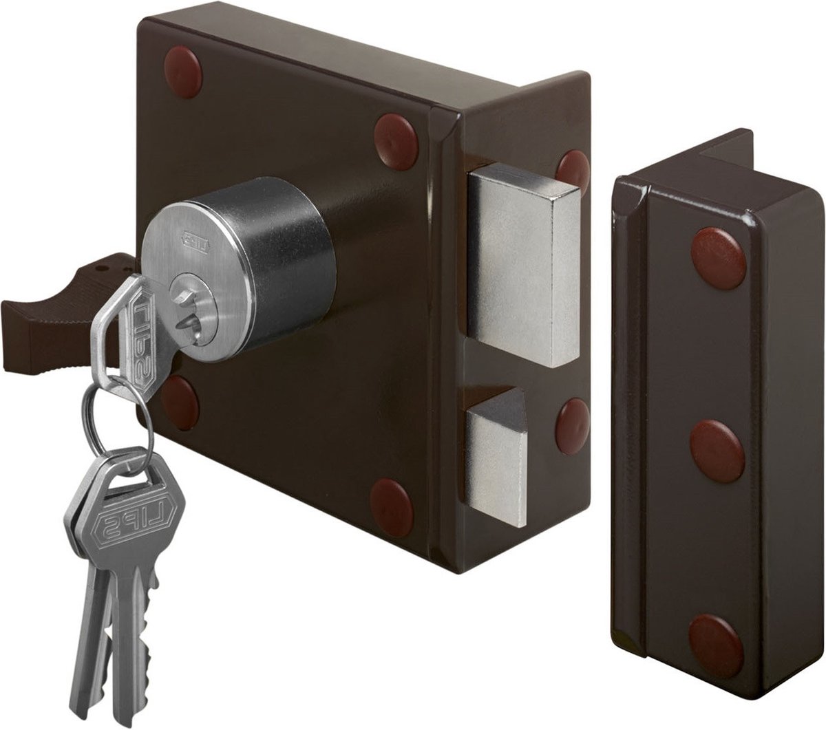 Lips 1754 Cilinderoplegslot met losse buitencilinder | dag- en nachtschoot | SKG** | verstelbare DM | draairichting 1. - 9856097