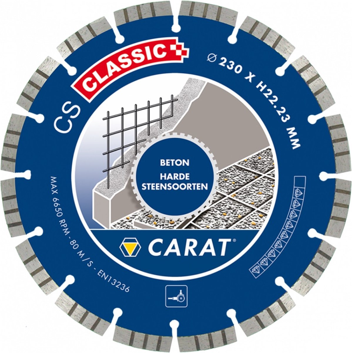 Carat DIAMANTZAAG BETON Ø350x20,00MM, CS CLASSIC - CSC3502000 - CSC3502000