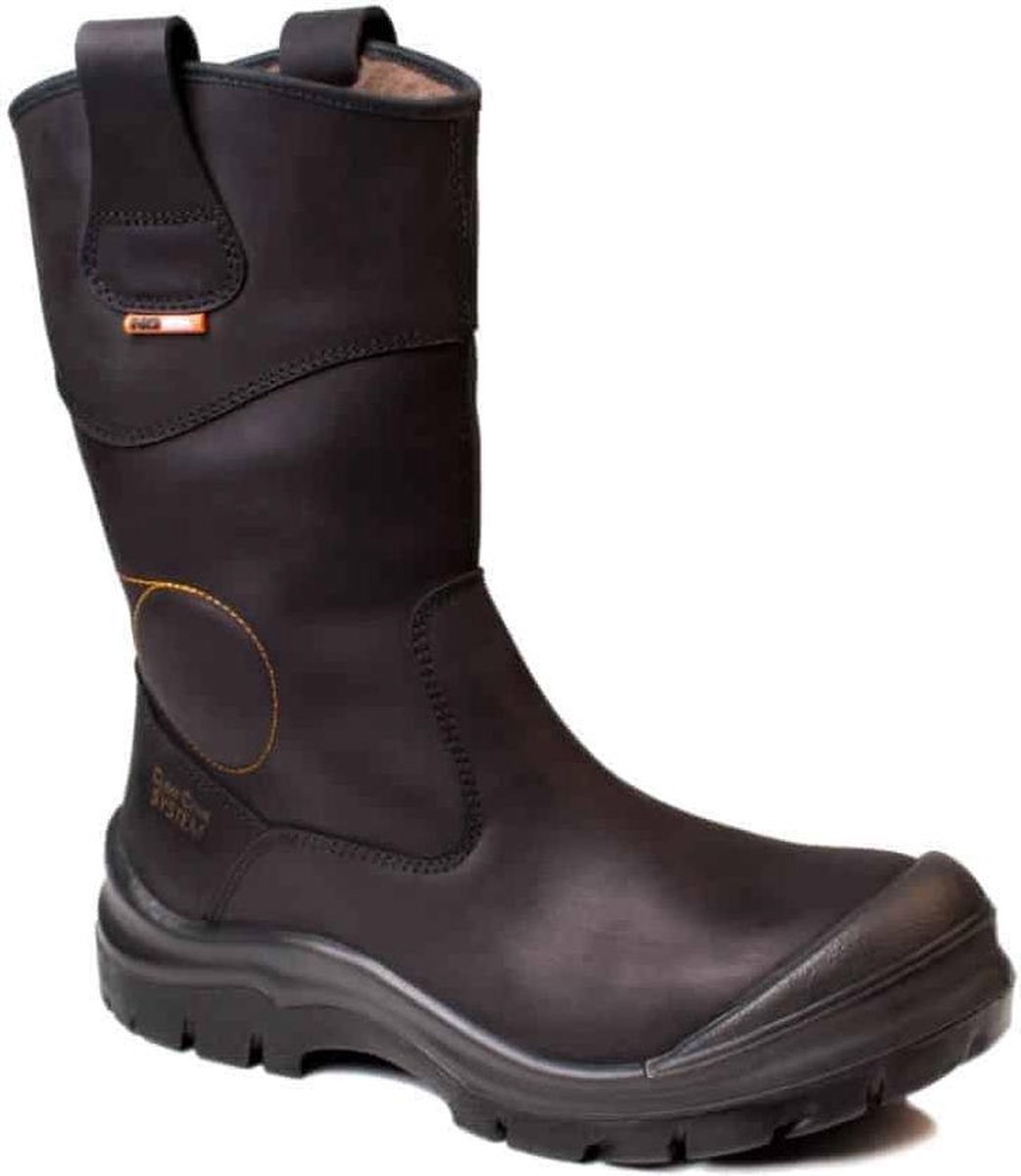 No Risk Werklaars Crowheart teddy Gevoerd XW Metaalvrij S3 | Zwart | Maat 45 - 00.071.030.45