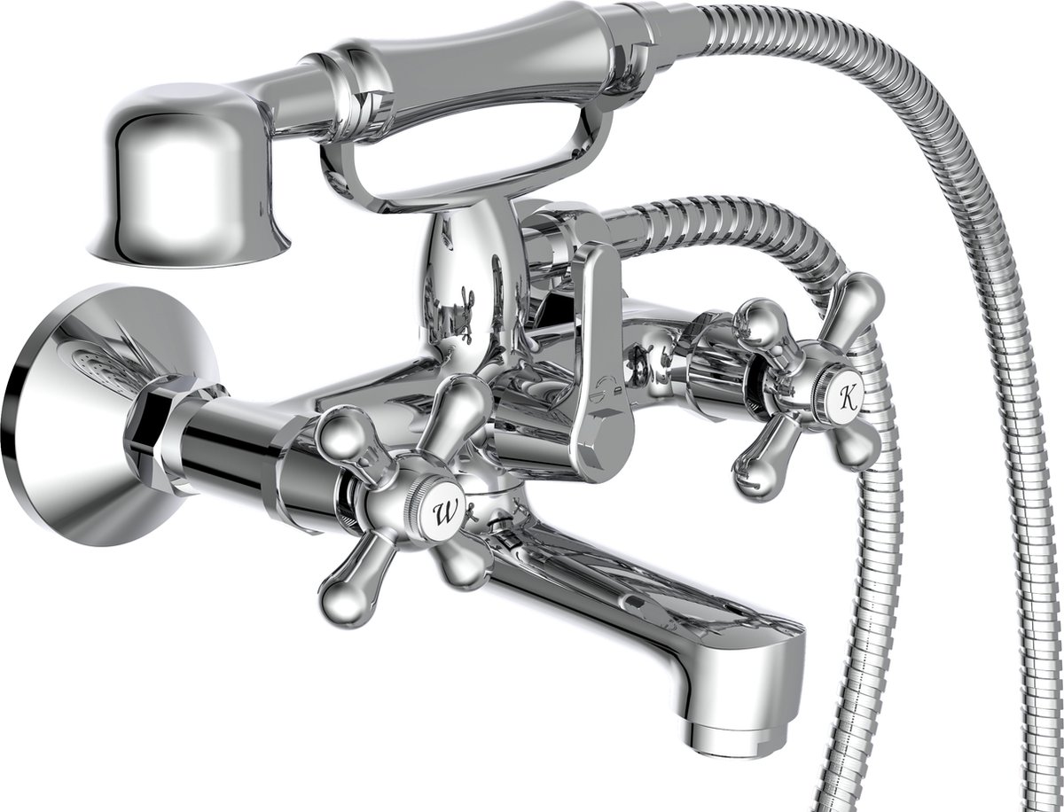 Schutte ELK tweegreepskraan bad | chroom 
 - 33530 - 33530