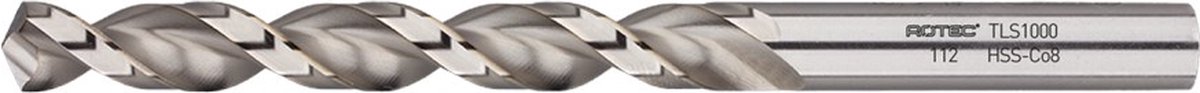 Rotec HSS-E spiraalboor, DIN338, type TLS1000, ø20,0 - 1122000
