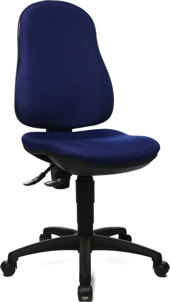 Topstar Bureaudraaistoel | met permanent contact | royalblauw 420-550 mm | zonder armleuningen draagvermogen 110 kg | 1 stuk - 8170G26 8170G26