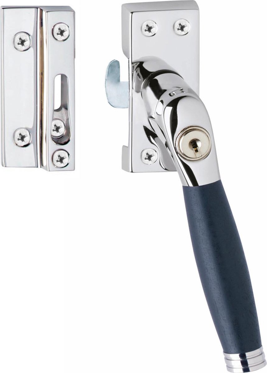 Intersteel | Raamsluiting Ton 222 | SKG* | Afsluitbaar | Rechts | Chroom/Ebbenhout