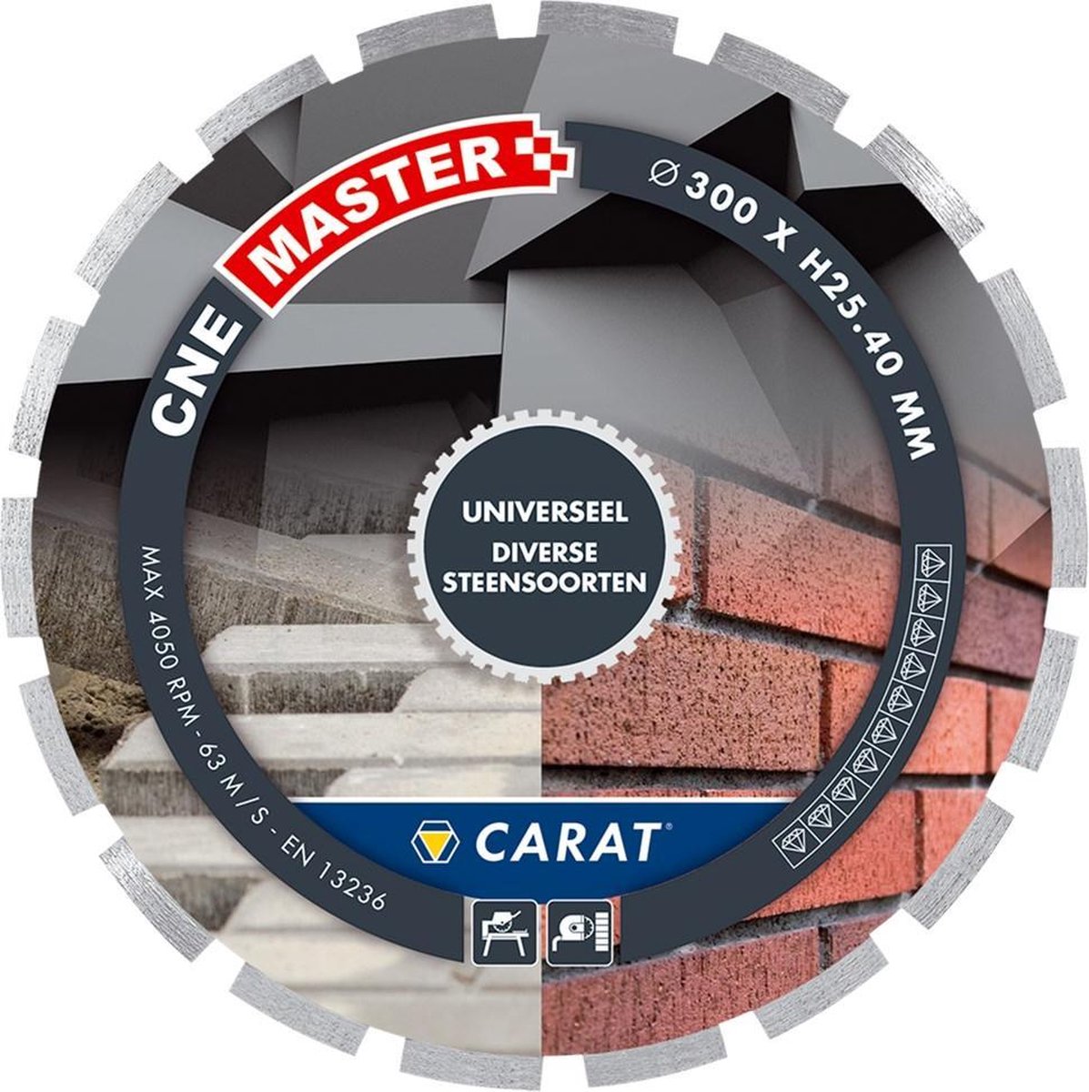 Carat CNE MASTER Diamantzaag universeel 370x30mm - CNEM370500