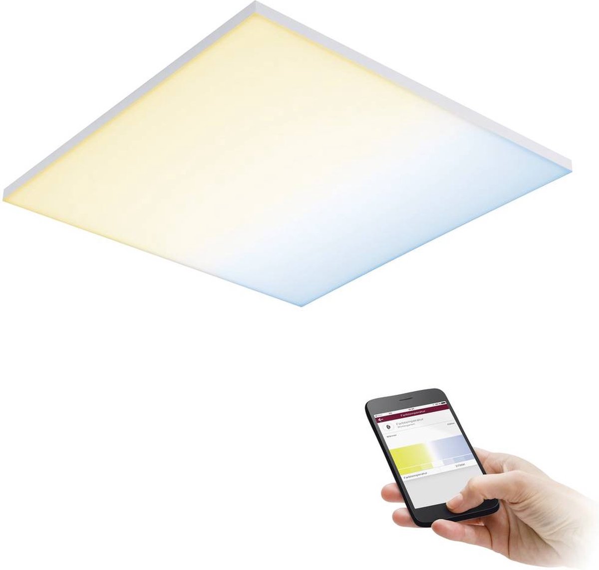 Paulmann Velora 79826 LED-paneel 19.5 W Warmwit tot daglichtwit Wit (mat)