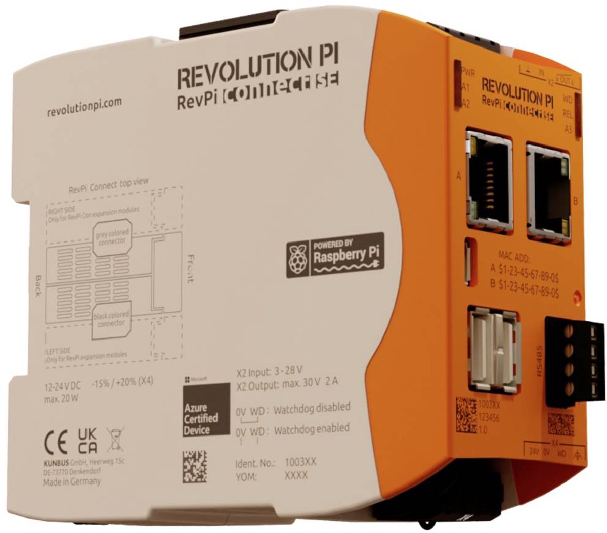 Revolution Pi by Kunbus RevPi Connect SE 16 GB PR100369 PLC-uitbreidingsmodule 24 V/DC