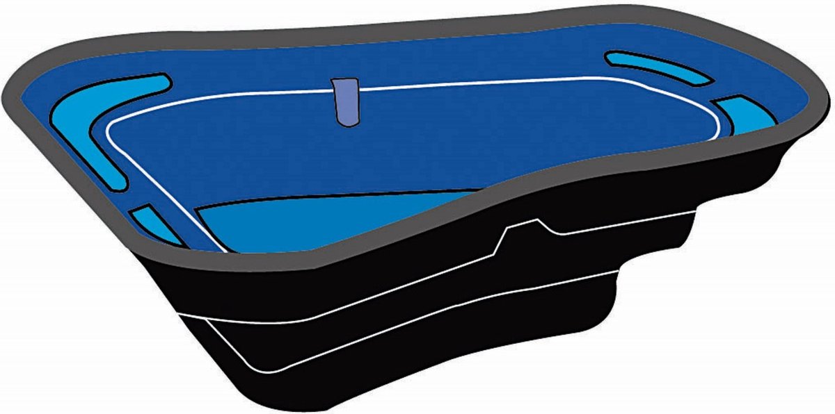 Ubbink Vijverbak - Start 500 - inhoud 500 liter - 179x140x50cm - Ubbink