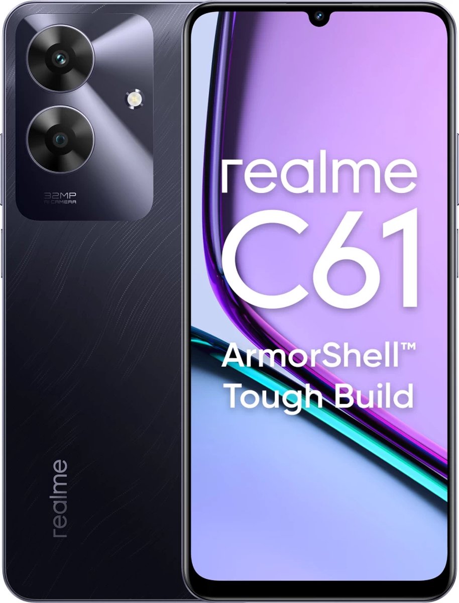 Realme C61, 6GB ram, 128GB opslag Groen