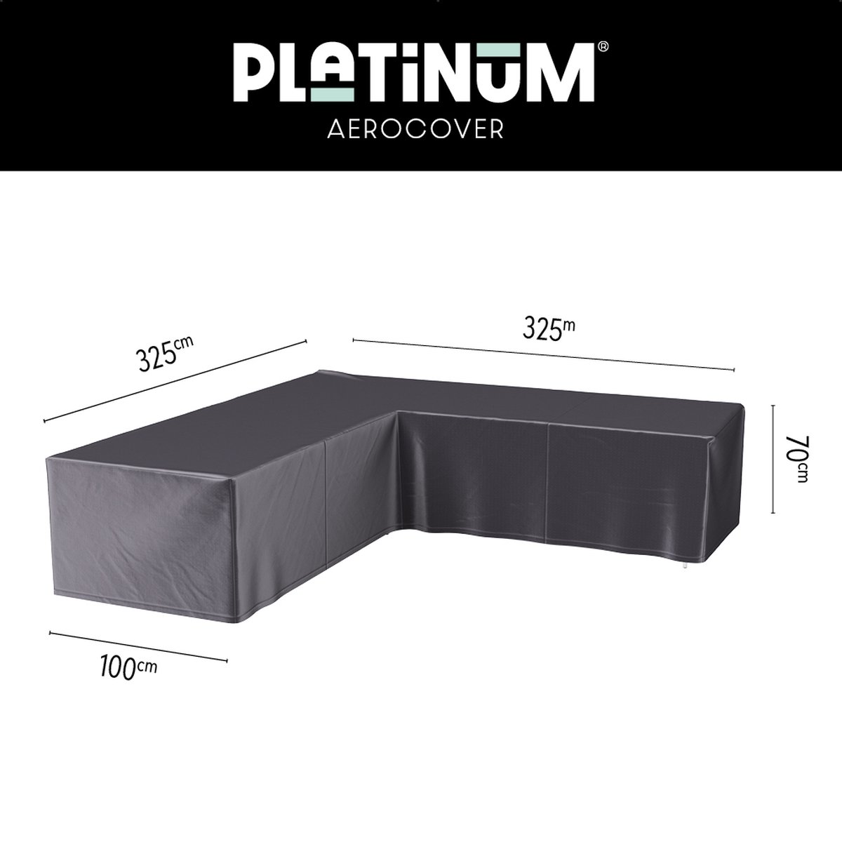 Loungesethoes hoekset 325x325x100xH70 - Aerocover