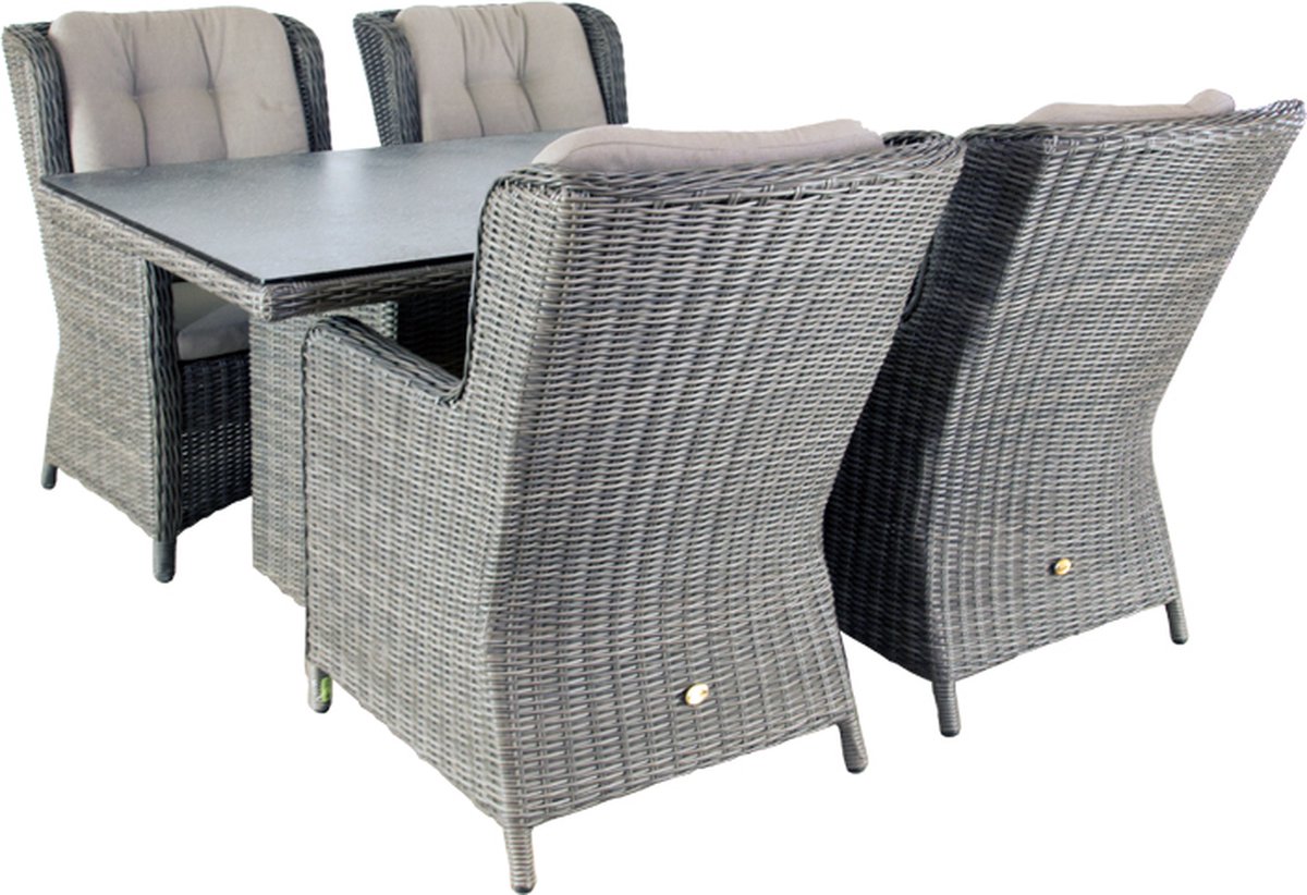 Diningset Santa Rosa Coffee Brown - Oosterik home