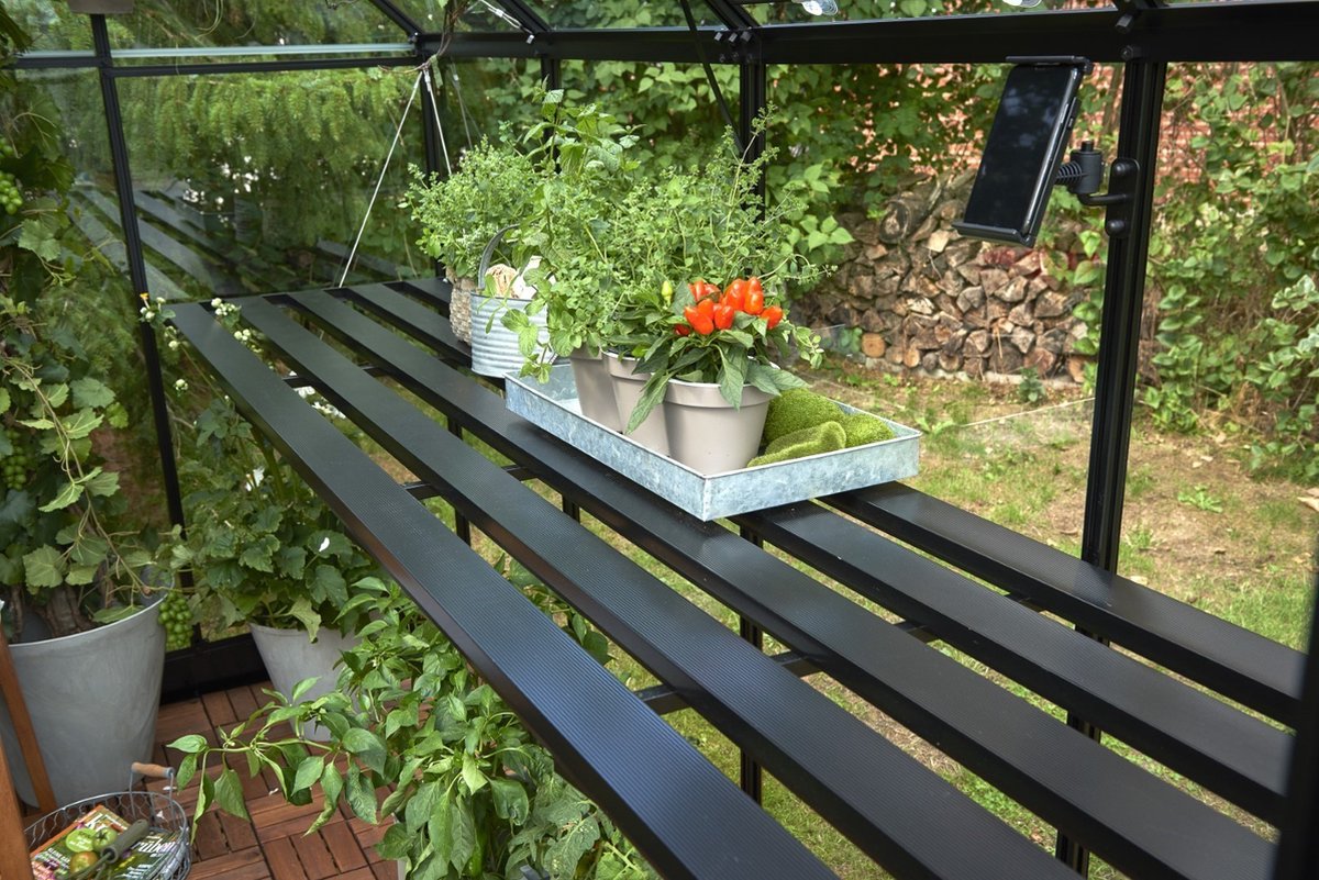 Kweektafel Qube 812, geintegreerd, zwart Halls - Royal well