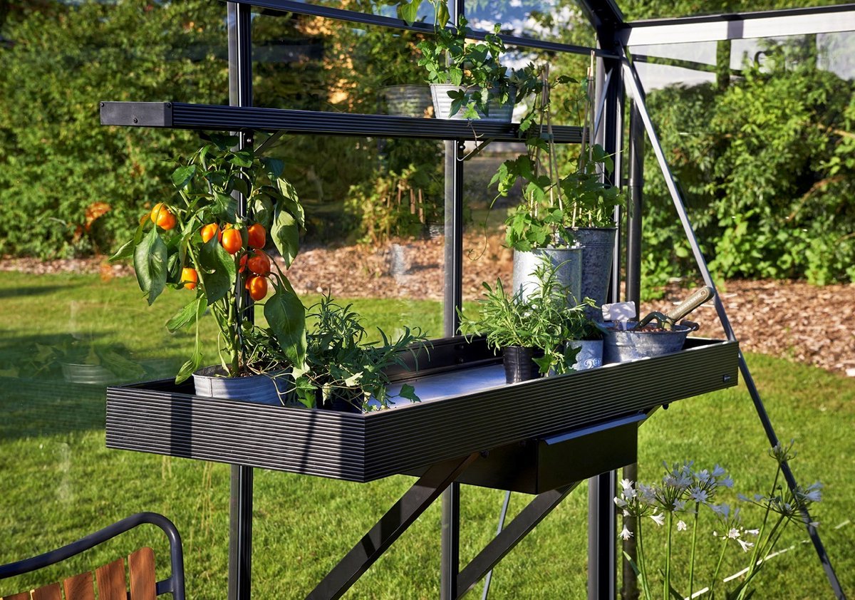 Kweektafel 213x52 cm lade zwart - Royal well