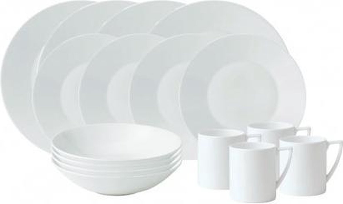 WEDGWOOD - Jasper Conran White - Startset 4 persoons 16-dlg