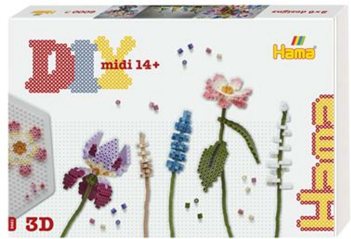 Hama Strijkkralen DIY Midi 3D Art Bouquet 6000 Stuks