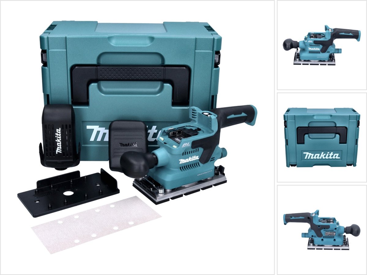 Makita DBO380ZJ | Accu Vlakschuurmachine | 18V | Li-Ion | Zonder Accu's & Lader in M-box - DBO380ZJ