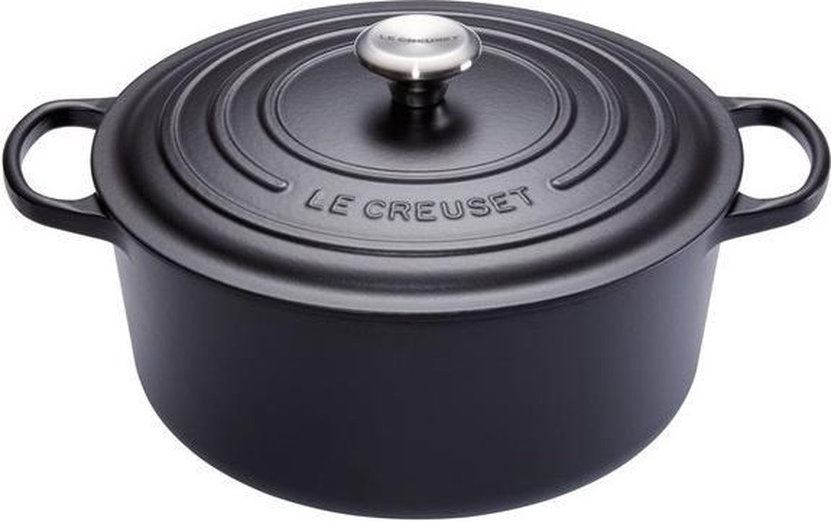 Le Creuset Braadpan Signature Mat Zwart ø 34 cm / 12 liter