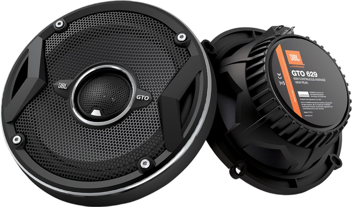 JBL GTO 629 - 16,5 cm (6,5 inch) 2-weg coaxiale speakers 180W piek - Zwart