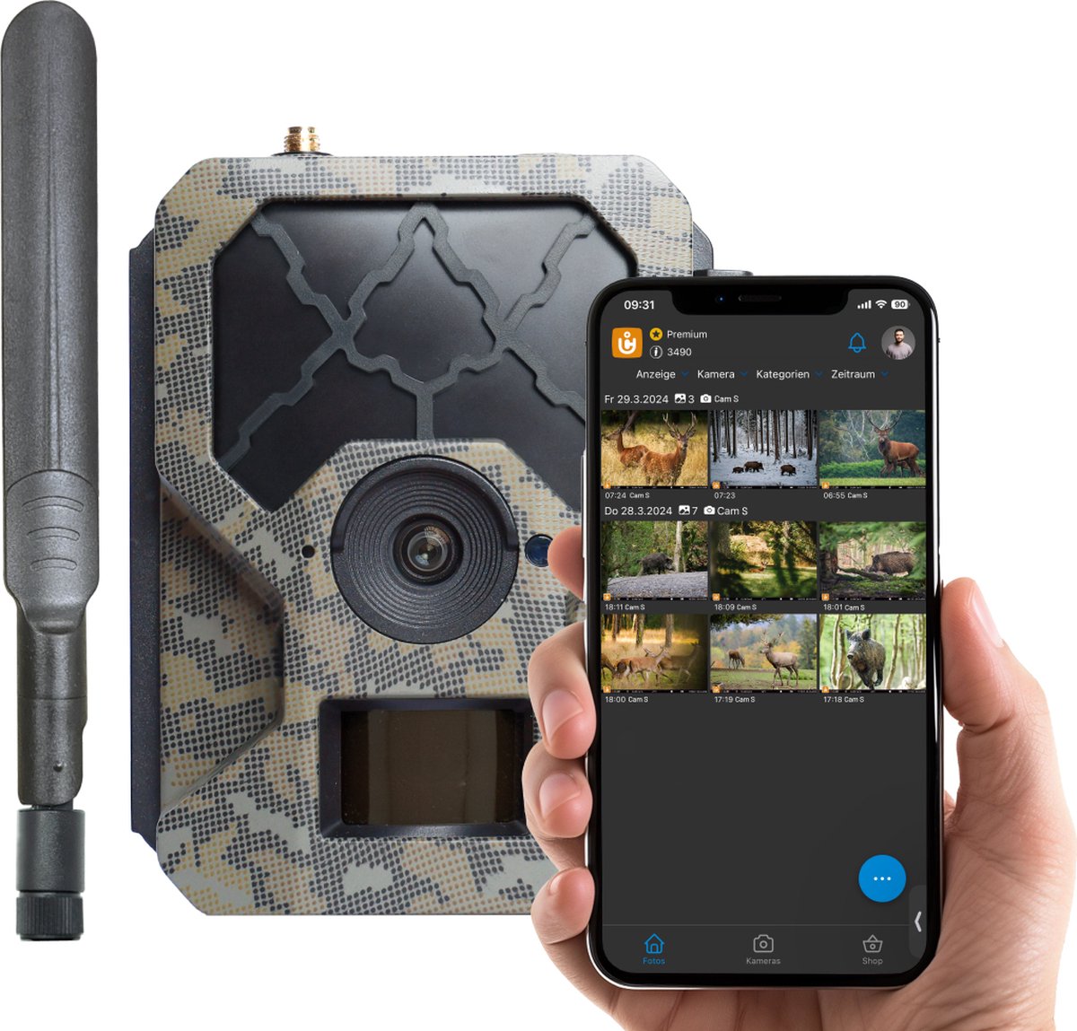 ICU CLOM Cam-S Wildcamera Tarn-groen