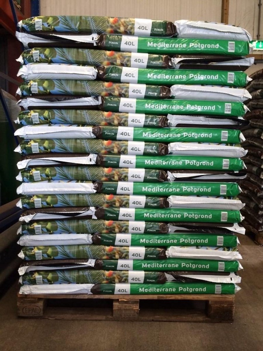 Pallet Mediterrane potgrond 40 liter - Pokon