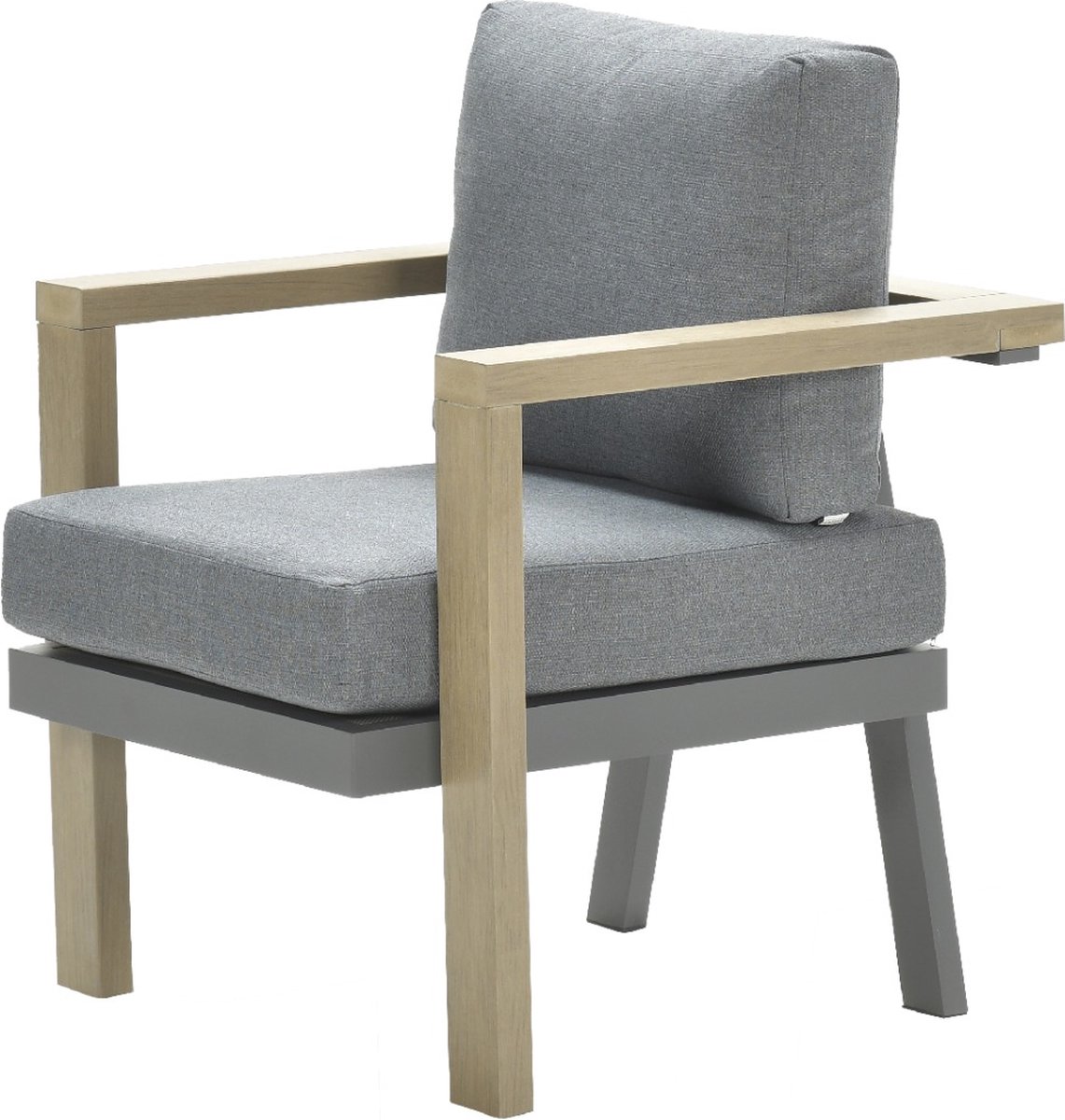 Morgana dining fauteuil VW vint.teak/c.black/mystic gr - Garden impressions