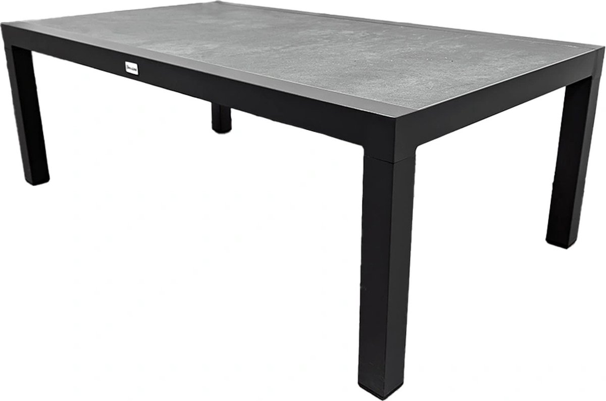 Tea table, aluminium frame, antraciet blad - Own