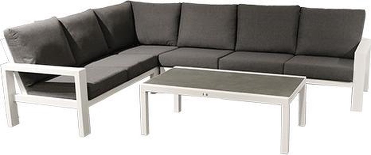 Benton Loungeset Wit - Buitengewoon de boet