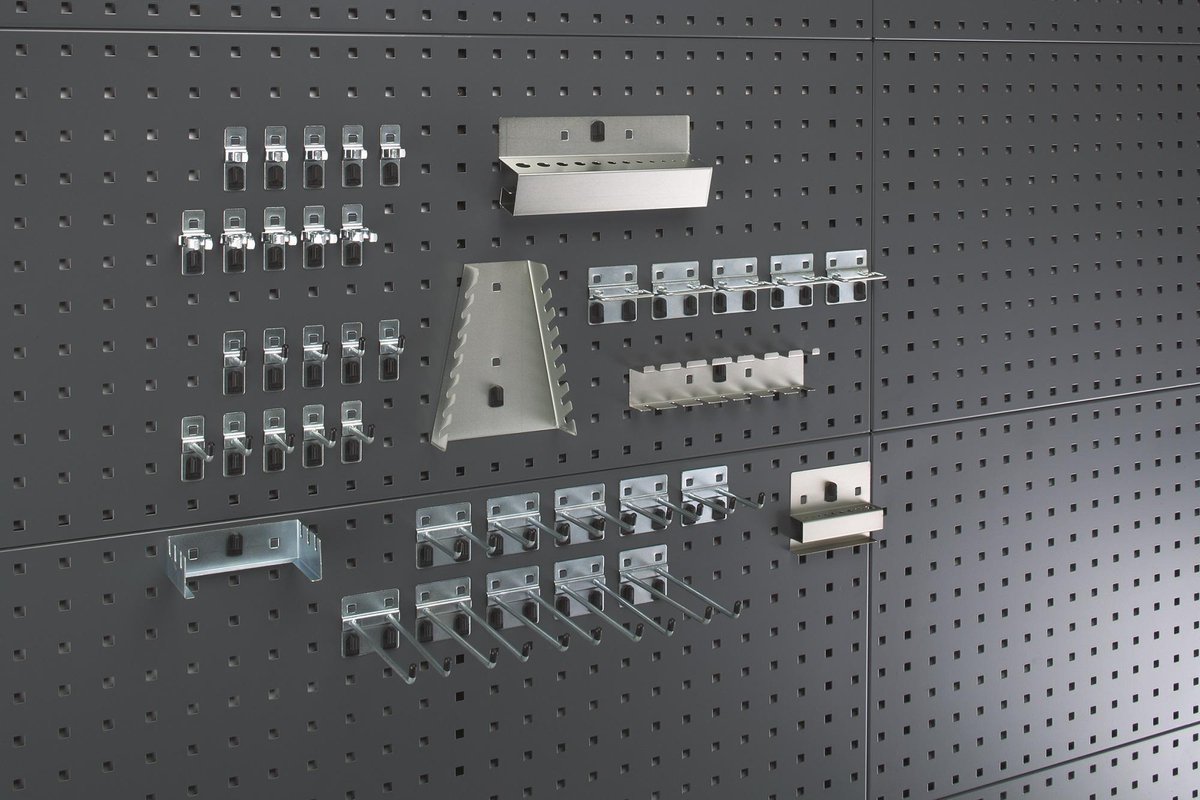 Bott Gereedschaphouder-assortiment | BxH mm | 10 haken/10 dubb.haken/20 div.houders | 40-delig | 1 stuk - 14031414 - 14031414