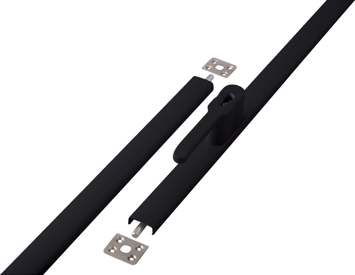 DX - Espagnoletsluiting - SKG**® - excl. cilinder - 530 - 2500mm zamac Zwart