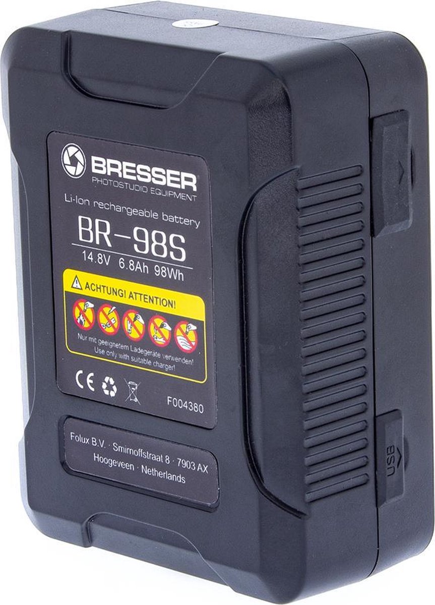 BRESSER BR-98S 6800 mAh V-Mount Accu Compact - 98Wh, 14.8V