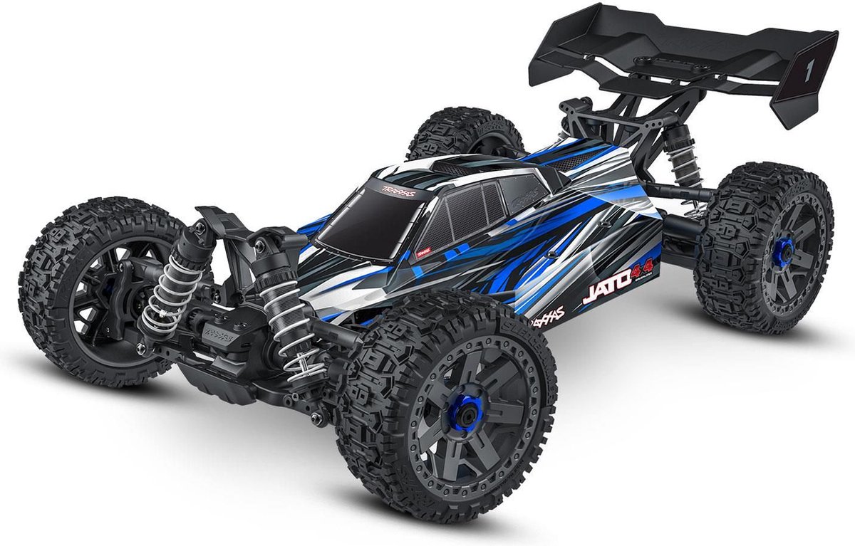 Traxxas Jato 4X4 BL-2S brushless buggy - Blauw
