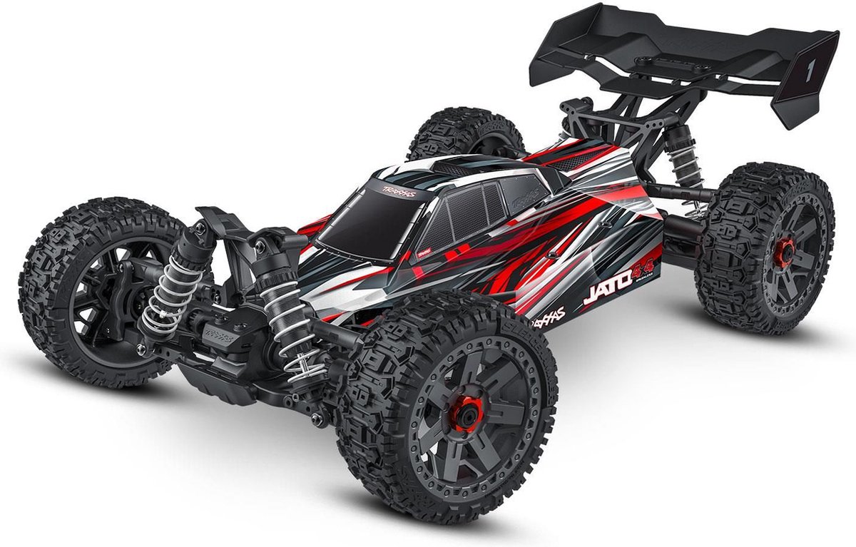 Traxxas Jato 4X4 BL-2S brushless buggy - Rood