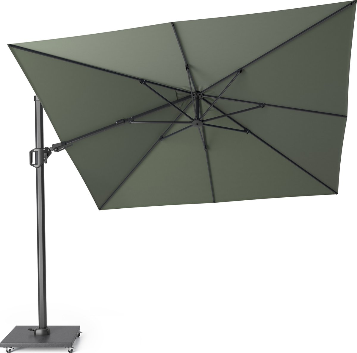 Zweefparasol Challenger t2 zweefparasol 3x3 olive zonwering - Platinum